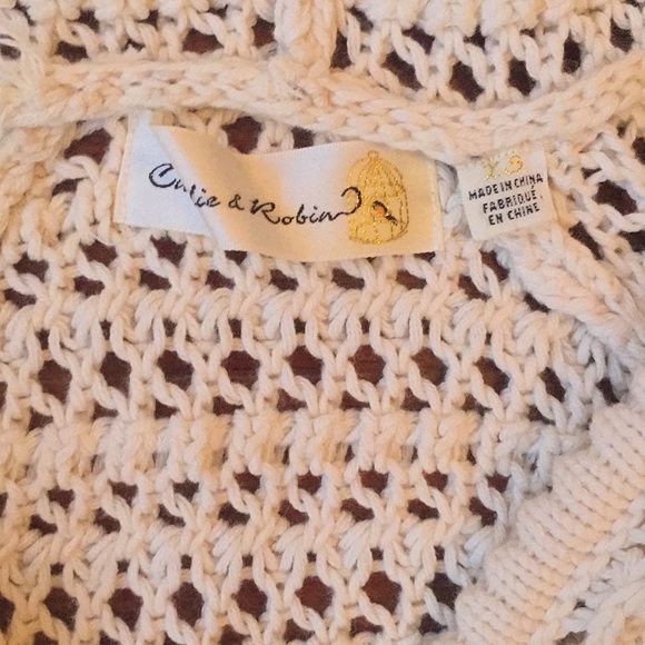 Women’s cream cardigan Anthropologie XS hoodie - Picture 5 of 6